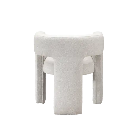 Buy Crescent Occasional Chair in Mink Boucle Fabric, Colour: Mink, 4 from Furnituretta