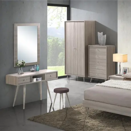 Buy Belvoir Dressing Table Stool in Grey Oak Finish, 2 from Furnituretta