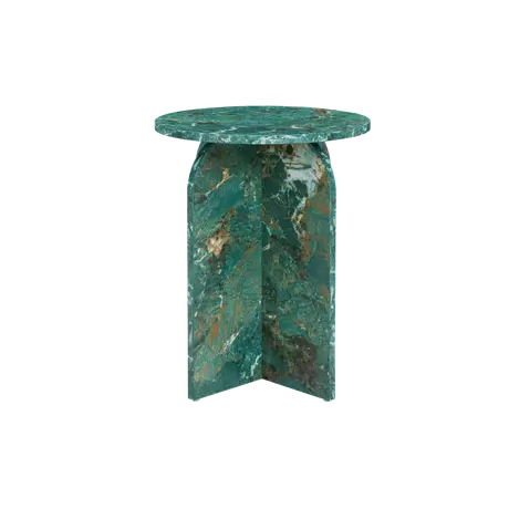 Buy Arco Round Side Table in Amazon Green Marble‑Effect, Colour: Amazon Green, 4 from Furnituretta