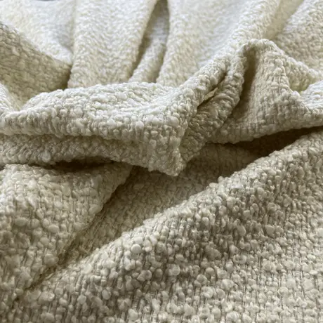 Buy Joey Armchair in Cologne Ivory with Curved Boucle Design, 4 from Furnituretta