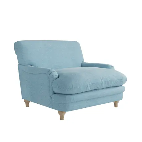 Buy Plumpton Chair in Duck Egg Blue Weave with Oak Legs, 3 from Furnituretta