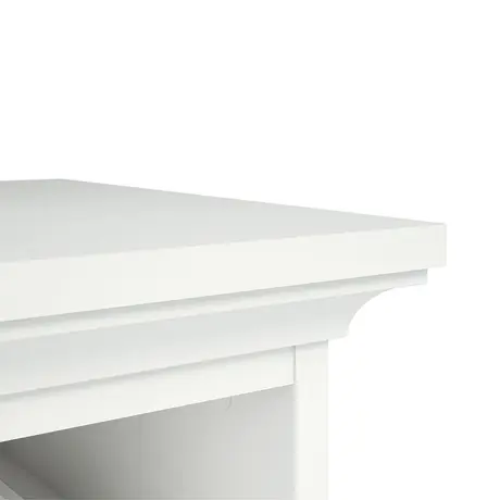 Buy Elegant Paris Bedside Table with 2 Drawers in White, 8 from Furnituretta