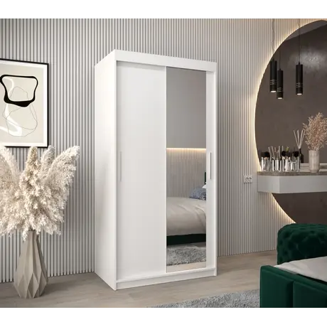 Buy Tokyo II Sliding Door Wardrobe 100cm, Colour: Oak Artisan, Item Width: 100, 10 from Furnituretta