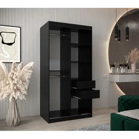 Buy Tokyo III Sliding Door Wardrobe 100cm, Colour: Oak Artisan, Item Width: 100, 12 from Furnituretta