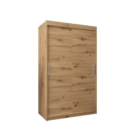 Buy Tokyo Sliding Door Wardrobe 120cm, Colour: Oak Artisan, Item Width: 120, 5 from Furnituretta
