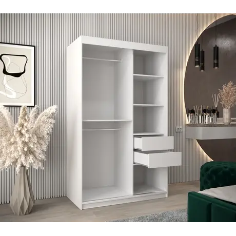 Buy Tokyo II Sliding Door Wardrobe 120cm, Colour: Oak Artisan, Item Width: 120, 8 from Furnituretta