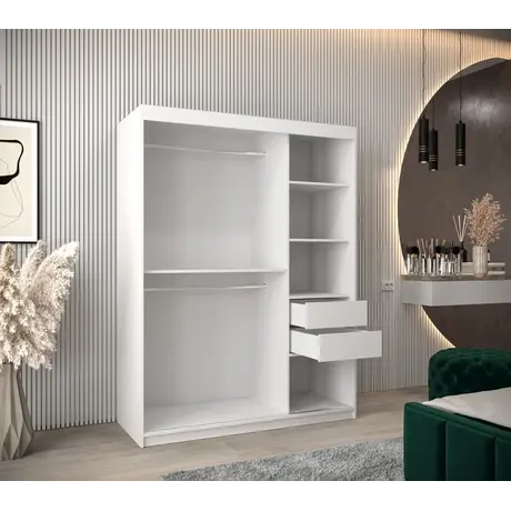 Buy Tokyo II Sliding Door Wardrobe 150cm, Colour: Oak Artisan, Item Width: 150, 8 from Furnituretta