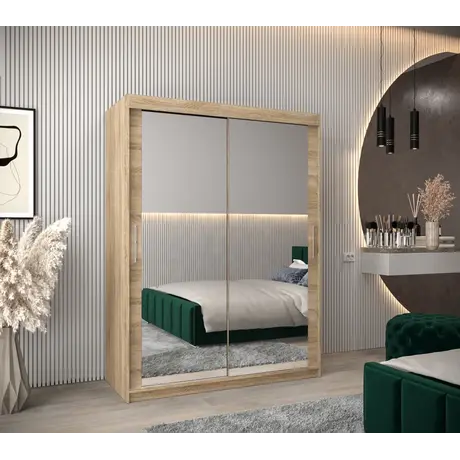 Buy Tokyo III Sliding Door Wardrobe 150cm, Colour: Oak Artisan, Item Width: 150, 14 from Furnituretta