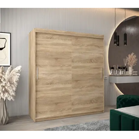 Buy Tokyo Sliding Door Wardrobe 180cm, Colour: Oak Artisan, Item Width: 180, 14 from Furnituretta