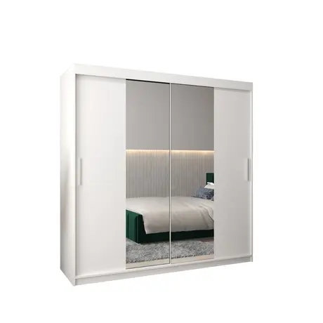 Buy Tokyo I Sliding Door Wardrobe 200cm, Colour: White, Item Width: 200 from Furnituretta