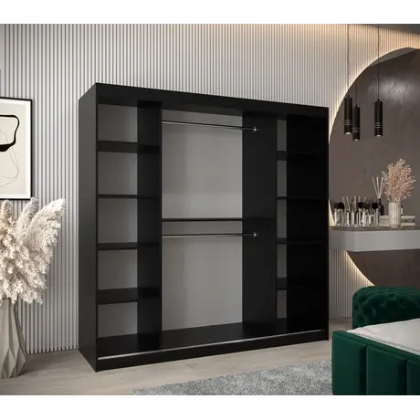 Buy Tokyo Sliding Door Wardrobe 200cm, Colour: Oak Artisan, Item Width: 200, 11 from Furnituretta