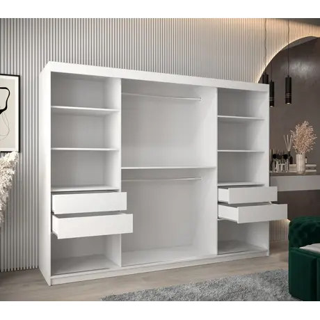 Buy Tokyo I Sliding Door Wardrobe 250cm, Colour: Oak Artisan, Item Width: 250, 8 from Furnituretta