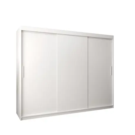 Buy Tokyo Sliding Door Wardrobe 250cm, Colour: White, Item Width: 250 from Furnituretta