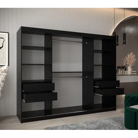 Buy Tokyo I Sliding Door Wardrobe 250cm, Colour: Oak Artisan, Item Width: 250, 12 from Furnituretta