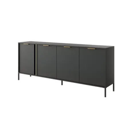 Buy Lars Sideboard Cabinet 4 Shelves & 4 Doors 203cm from Furnituretta