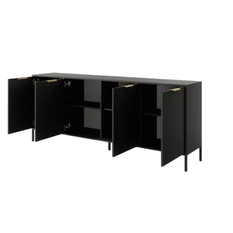 Buy Lars Sideboard Cabinet 4 Shelves & 4 Doors 203cm, 2 from Furnituretta
