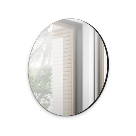 Buy Navene Round Mirror 70cm, Colour: White, Item Width: 70, 3 from Furnituretta