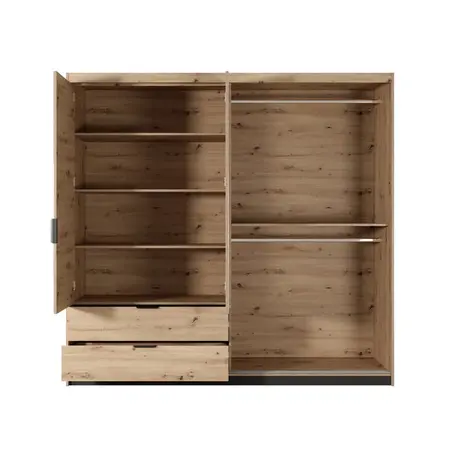 Buy Tally Hinged Door Wardrobe 220cm, 4 from Furnituretta