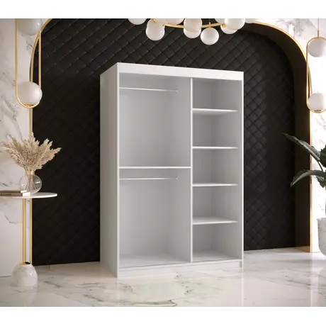 Buy Ramiro I Sliding Door Wardrobe 120cm, Colour: White, Item Width: 120, 3 from Furnituretta