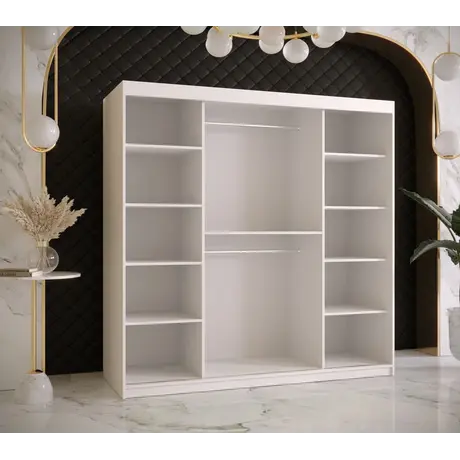 Buy Ramiro I Sliding Door Wardrobe 180cm, Colour: White, Item Width: 180, 3 from Furnituretta