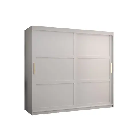 Buy Ramiro I Sliding Door Wardrobe 200cm, Colour: White, Item Width: 200 from Furnituretta