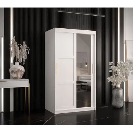 Buy Ramiro II Sliding Door Wardrobe 100cm, Colour: White, Item Width: 100, 7 from Furnituretta