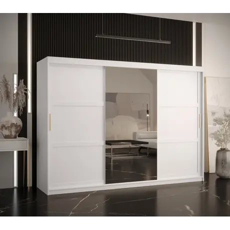 Buy Ramiro II Sliding Door Wardrobe 250cm, Colour: White, Item Width: 250, 7 from Furnituretta