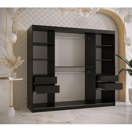 Buy Ramiro I Sliding Door Wardrobe 200cm, Colour: White, Item Width: 200, 8 from Furnituretta