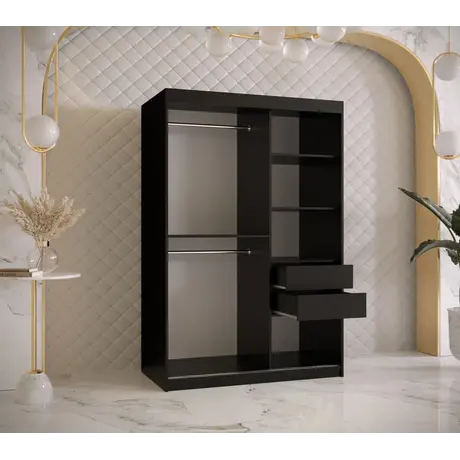 Buy Ramiro II Sliding Door Wardrobe 120cm, Colour: White, Item Width: 120, 4 from Furnituretta