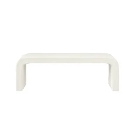 Buy Ren Daisy Bench in Chenille Bouclé with Curved Design, Colour: Daisy from Furnituretta