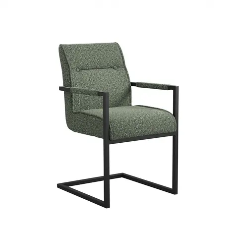 Buy The Cleaver Dining Chair with Arms in Desert Sage Fabric, Colour: Desert Sage from Furnituretta