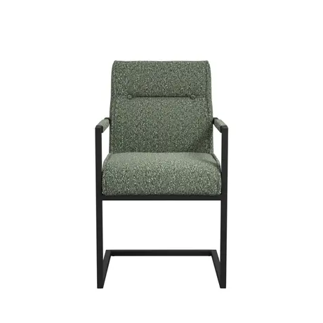 Buy The Cleaver Dining Chair with Arms in Desert Sage Fabric, Colour: Desert Sage, 3 from Furnituretta
