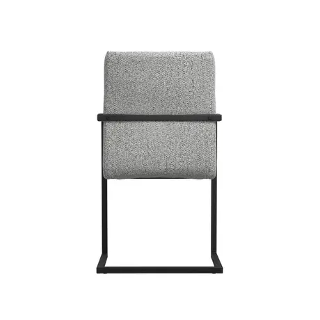 Buy The Cleaver Dining Chair with Arms in Smoked Pearl Fabric, Colour: Smoked Pearl, 5 from Furnituretta