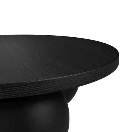 Buy Kenji Coffee Table in Black Concrete Finish, Colour: Black, Item Width: 90, 5 from Furnituretta
