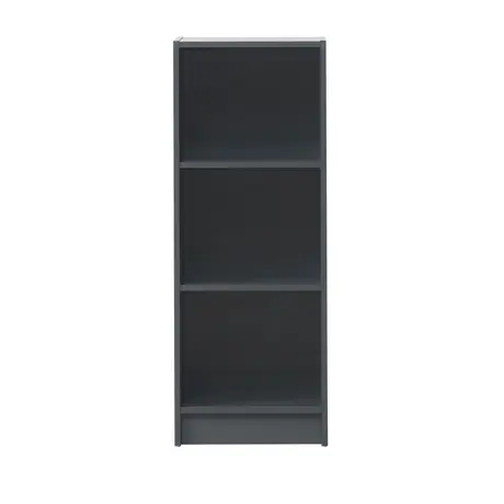 Buy Medium Narrow Bookcase with Adjustable Shelves in Dark Grey, 2 from Furnituretta