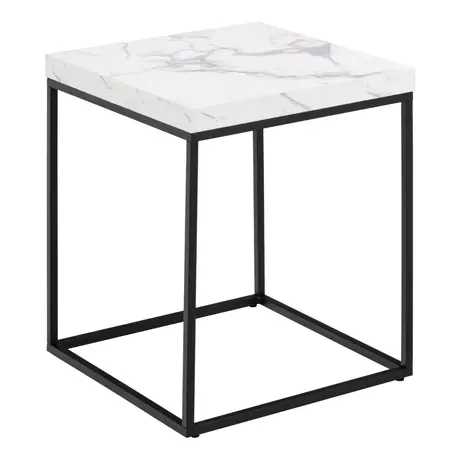 Buy Luxe Barossa Coffee Table: White Marble & Black Base from Furnituretta