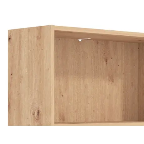Buy Thorne Slim Low Short Bookcase in Artisan Oak, Colour: Artisan Oak, Item Width: 70, 5 from Furnituretta