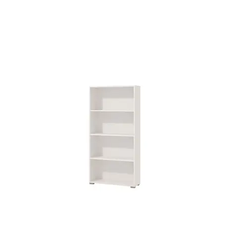 Buy Thorne Slim Low Short Bookcase in White, Colour: White, Item Width: 70, 2 from Furnituretta