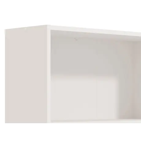 Buy Thorne Slim Low Short Bookcase in White, Colour: White, Item Width: 70, 3 from Furnituretta