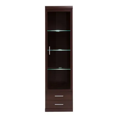 Buy Imperial Tall Glazed Narrow Cabinet in Mahogany, 3 from Furnituretta
