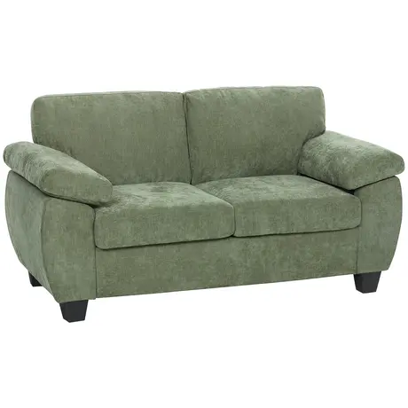 Buy HOMCOM 2 Seater Chenille Loveseat Sofa in Dark Green, Colour: Dark Green, Item Width: 156 from Furnituretta