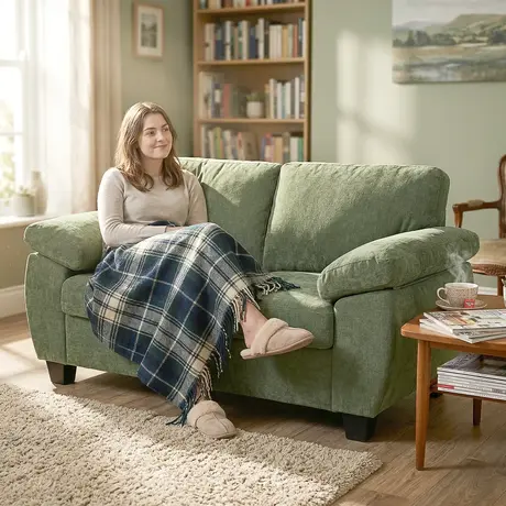 Buy HOMCOM 2 Seater Chenille Loveseat Sofa in Dark Green, Colour: Dark Green, Item Width: 156, 2 from Furnituretta