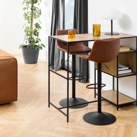 Buy I_Oregon Bar Stool in Brown, 4 from Furnituretta