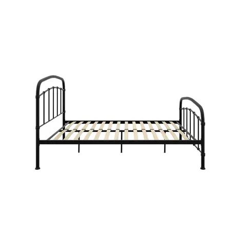 Buy Halston Black Metal Bed – Double (4ft6), Colour: Black, Bed Size: Double (4ft6), 5 from Furnituretta