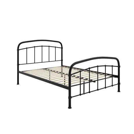 Buy Halston Black Metal Bed – King (5ft), Colour: Black, Bed Size: King (5ft), 4 from Furnituretta