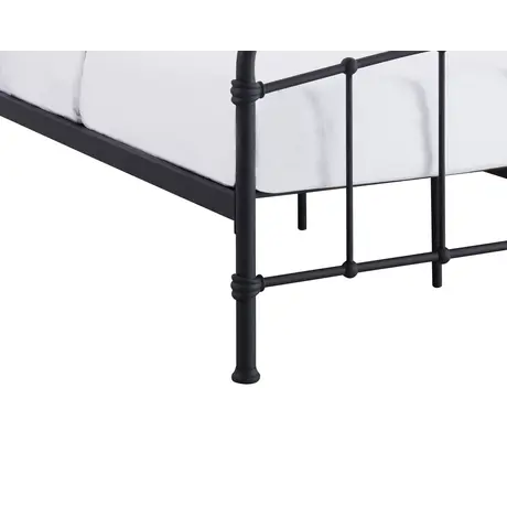 Buy Halston Black Metal Bed – Single (3ft), Colour: Black, Bed Size: Single (3ft), 3 from Furnituretta