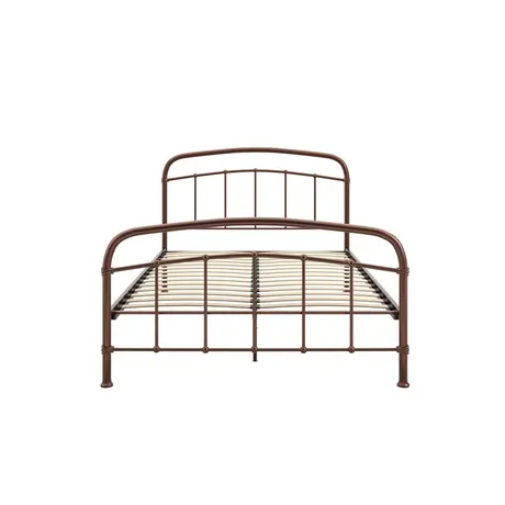 Buy Halston Copper Metal Bed – Double (4ft6), Colour: Copper, Bed Size: Double (4ft6), 3 from Furnituretta