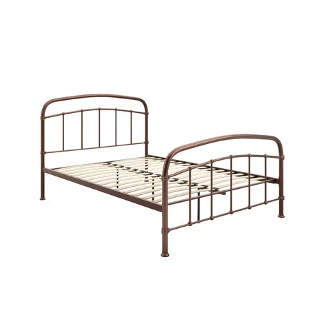 Buy Halston Copper Metal Bed – King (5ft), Colour: Copper, Bed Size: King (5ft), 4 from Furnituretta