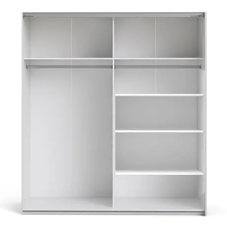 Buy Stylish White Wardrobe: Verona 180cm with Mirror Doors, 12 from Furnituretta