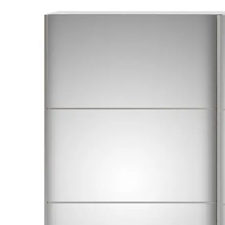 Buy Stylish White Wardrobe: Verona 180cm with Mirror Doors, 5 from Furnituretta